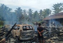 Breaking News, Tiga Rumah Satu Mobil Tiga Motor Ludes Terbakar di Luwu Timur