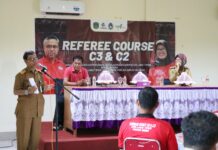 Tingkatkan Pengetahuan dan Keterampilan, Pemkab Lutim Gelar Kursus Wasit C3 dan C2