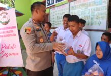 Pererat Tali Silaturahmi, Kapolres Luwu Utara Berkunjung dan Beri Bantuan Sosial di SLB Nur Amin Masamba