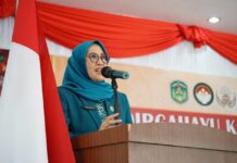 Hadiri HUT Ke-23 DWP, Sufriaty Harap DWP Lutim Saling Mendukung Menuju Perempuan Berdaya