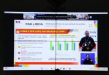 Bupati dan Sekda Luwu Timur Ikuti Peringatan Hakordia Tahun 2022 Secara Virtual