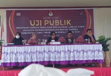 Asisten Pemerintahan dan Kesra Hadiri Uji Publik Penataan Dapil dan Alokasi Jumlah Kursi Pemilu 2024