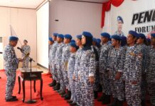 Bupati Kukuhkan Pengurus Forum Kader Bela Negara Kabupaten Lutim
