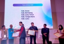 Komitmen Majukan Dunia Pendidikan, Lutim Raih Empat Penghargaan Dari BPMP Sulsel