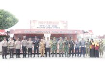 Pantau Pos Pengamanan Ops Lilin, Kapolres Luwu Utara Minta Personel Tidak Sekedar Duduk Saja