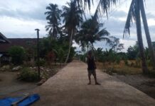 Jalan Pekuburan Sumbernyiur Akhirnya di Beton, Warga : Terima Kasih Pak Bupati