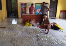 Kapolsek Bungku Utara Amankan Enam Dos Miras Jenis Cap Tikus
