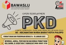 Panwaslu Kecamatan Wara Barat Gelar Rapat Pembentukan Kelompok Kerja