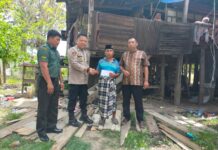 Rusuh di PT. GNI, Kapolres Morut Berikan Santunan Kepada Keluarga Korban yang Tewas