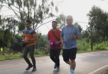 Manfaatkan Waktu Senggang, Budiman Joging Sekaligus Tinjau Pembangunan BBG