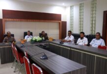Bupati Bersama Forkopimda Lutim Ikuti Rakor Inspektur Daerah se Indonesia Secara Virtual