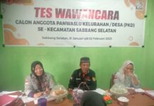 Panwaslu Sabsel Lakukan Tes Wawancara 31 Peserta Calon PKD untuk Pemilu 2024
