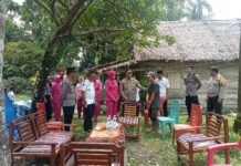 Kapolres Luwu Utara Sambangi Korban Angin Puting Beliung