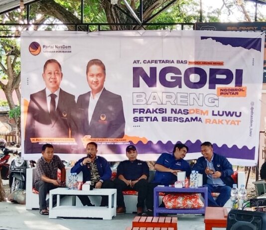 DPD NasDem Luwu Ngopi Bareng Awak Media