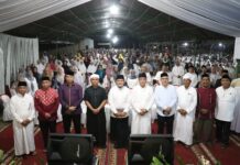 Bupati Lutim Hadiri Tausiyah 100 Hari Wafatnya Almarhumah Ibunda Kasubdit II Ditresnarkoba Polda Kaltim