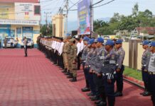 Apel Gelar Pasukan, Kapolres Lutra : Ini 7 Poin Penindakan Ops Keselamatan 2023 yang Diutamakan