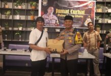 Momen Hari Pers Nasional, Kapolres Luwu Utara Ngopi Bersama Jurnalis dan Bagi Bingkisan