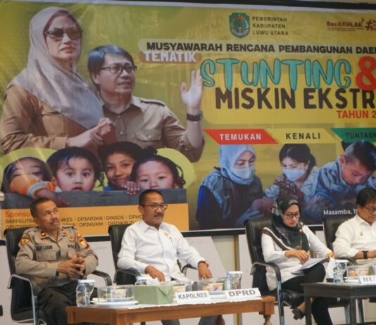 Tangani Stunting dan Miskin Ekstrim, Pemda Luwu Utara Gelar Musrenbang Tematik