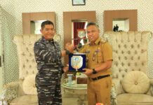 Bupati Budiman Sambut Kunker Danlantamal VI Makassar