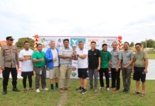 Budiman Ikut Laga Eksebisi dan Saksikan Final Turnamen Sepak Bola Nickel Cup VII
