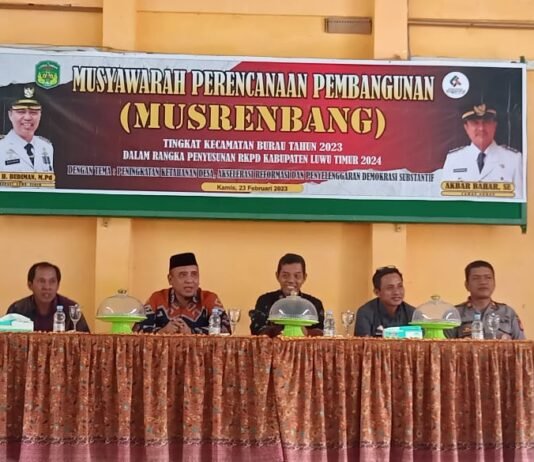 Hadiri Musrenbang di Burau, Sarkawi Minta Pemda Selamatkan Pantai