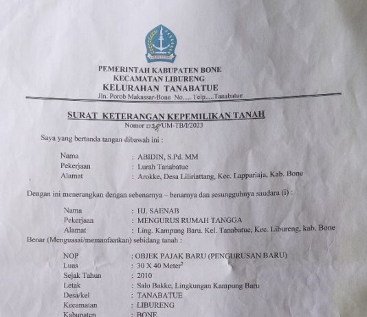 Oknum Lurah di Bone “Nakal”, Bodohi Warganya Hingga Jutaan Rupiah