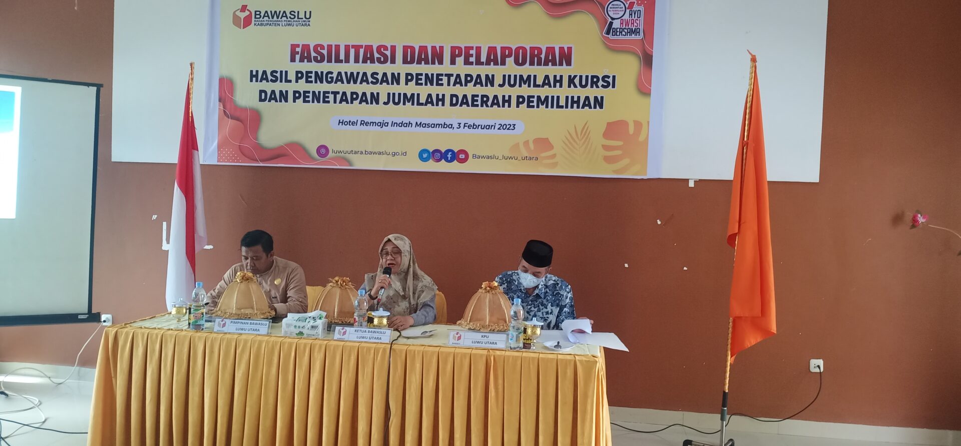 Fasilitasi Dan Pelaporan Pengawasan Penetapan Jumlah Kursi, Ketua ...