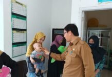 Wakil Bupati Berkunjung di Posyandu Rajawali, Kades Tandung Sebut Angka Kunjungan Posyandu Capai 80%