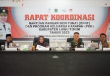 Asisten Pemerintahan dan Kesra Pimpin Rakor Persiapan Penyaluran BPNT dan PKH Triwulan I Tahun 2023