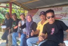 Heryanti Harun Dukung Kegiatan Masyarakat Benahi Tugu di Wotu