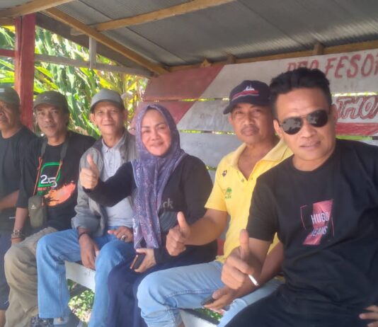 Heryanti Harun Dukung Kegiatan Masyarakat Benahi Tugu di Wotu