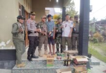 Tegakkan Perda, Satpol PP Luwu Timur Amankan Puluhan Botol Miras