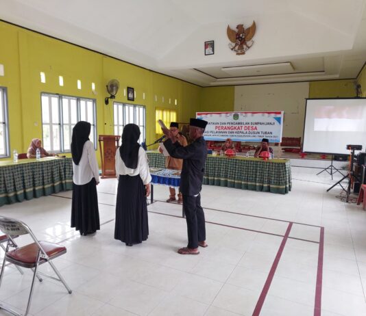 Dua Perangkat Desa Bangun Jaya Dilantik