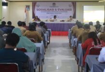 Asisten Pemerintahan Hadiri Sosialisasi dan Evaluasi Tahapan Penyusunan Dapil dan Alokasi Kursi Pemilu 2024