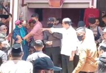 Berkunjungan Ke Pasar Malindungi Sorowako, Jokowi Serahkan BMK dan BLT