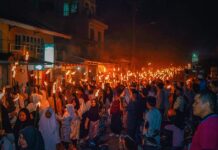 Forum Pemuda  Muslim di Kolonodale Pawai Obor Sambut Ramadhan
