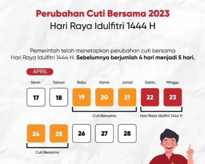 Pemerintah Tetapkan Hari Libur Dan Cuti Bersama Idulfitri Dari 4 Hari Menjadi 5 Hari Ini Tanggalnya 7250