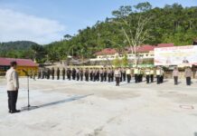 Apel Gabungan Pengamanan Malam Takbiran, Polres Morut Kerahkan Ratusan Personel