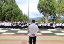 Bupati Lutim Pimpin Apel Pagi Pasca Libur Hari Raya Idul Fitri