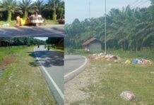 Peringatan ! Jangan Buang Sampah Lagi di Jalan Poros Tarengge Wotu, Bisa Kena Sanksi