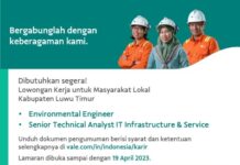 Buruan Daftar, PT. Vale Buka Lowongan Kerja Untuk Masyarakat Lokal Luwu Timur