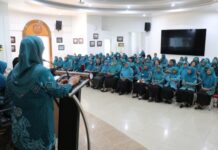 Ketua TP PKK Lutim Buka Sosialisasi Peran Gender Dalam Meningkatkan Partisipasi Pemilih