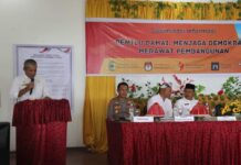 Forkopimda Morut Tandatangani Ikrar Deklarasi Pemilu Damai