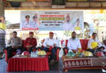 Bupati Budiman Hadiri Upakara Ngenteg Linggih Pura Ulunsuwi Desa Rinjani Kecamatan Wotu