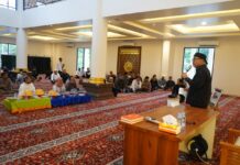 Bupati bersama Istri Ikuti Kajian dan Ruqiyah di Mesjid Al-Ukhuwah TapuOndau Sumasang