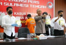 Polda Sulteng Gagalkan Penyelundupan Narkoba 15 Kg, 4 Pelaku Jaringan Internasional Diamankan