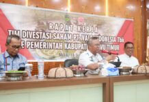 Bupati Budiman Pimpin Raker Tim Divestasi Saham PT. Vale Ke Pemkab Lutim