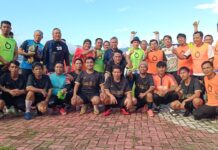 Bupati Lutim, Budiman Saksikan Laga Persahabatan Jurnalis FC vs Malili Legend FC