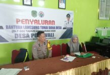 Demi Menjalin Sinergitas Yang Baik, Bhabinkamtibmas Polsek Baebunta Berkunjung ke Kantor Desa Polewali