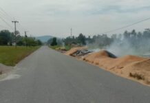 Pengendara Keluhkan Asap Limbah Pabrik Gabah di Tomoni Timur